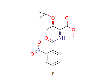 methyl O-(1,1-dimethylethyl)-N-[(4-fluoro-2-nitrophenyl)carbonyl]-L-threoninate