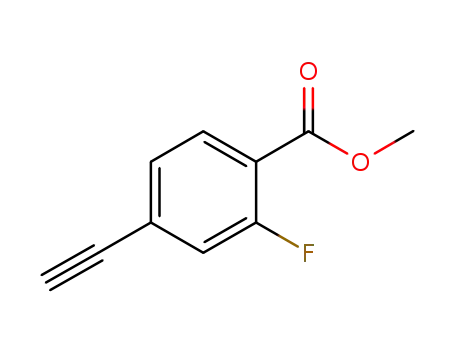 Molecular Structure of 692277-73-9 (methyl 4-ethynyl-2-fluorobenzoate)