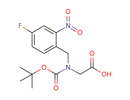 2-(tert-butoxycarbonyl-(4-fluoro-2-nitrobenzyl)amino)-acetic acid