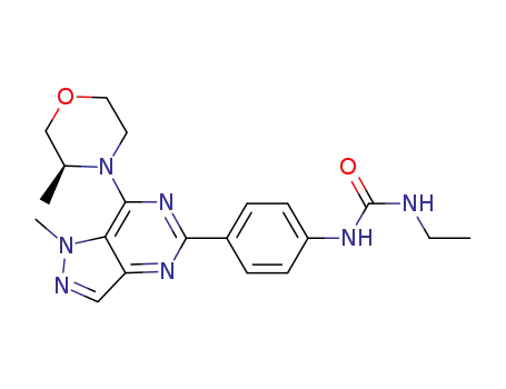(S)-1-ethyl-3-(4-(1-methyl-7-(3-methylmorpholino)-1H-pyrazolo[4,3-d]pyrimidin-5-yl)phenyl)urea