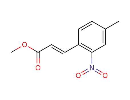 Molecular Structure of 99843-45-5 (methyl (E)-3-(4′-methyl-2′-nitrophenyl)acrylate)