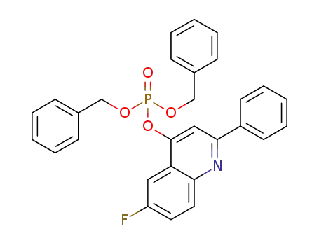 dibenzyl 6-fluoro-2-phenylquinolin-4-yl-phosphate