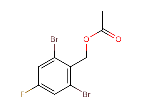 Molecular Structure of 1346674-62-1 (2,6-dibromo-4-fluorobenzyl acetate)