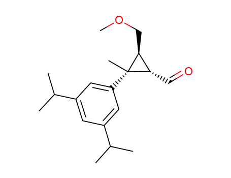 Molecular Structure of 823215-29-8 (Cyclopropanecarboxaldehyde,
2-[3,5-bis(1-methylethyl)phenyl]-3-(methoxymethyl)-2-methyl-,
(1S,2R,3S)-)