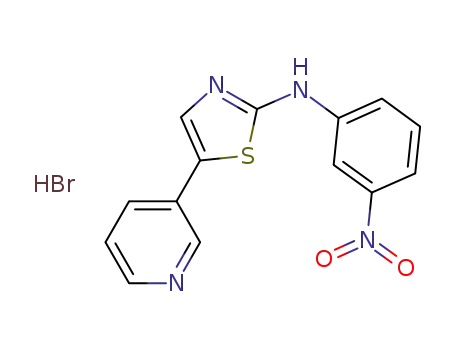 N-(3-nitrophenyl)-5-(pyridin-3-yl)thiazol-2-amine hydrobromide