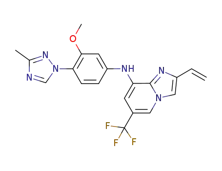 C<sub>20</sub>H<sub>17</sub>F<sub>3</sub>N<sub>6</sub>O