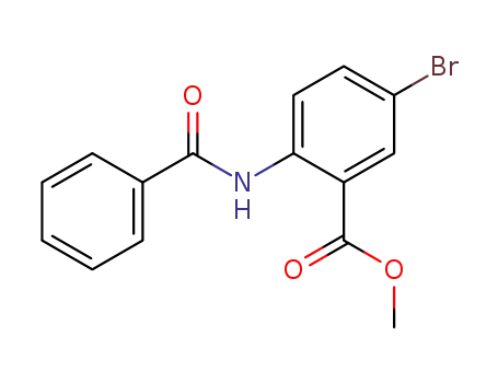 Molecular Structure of 307539-90-8 (methyl 2-benzamido-5-bromobenzoate)