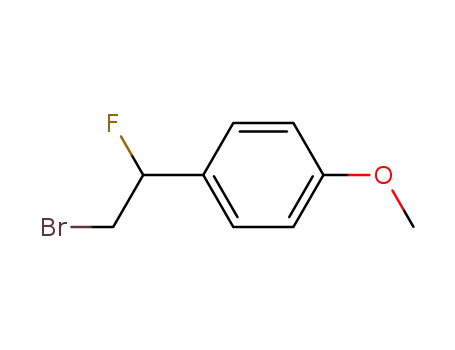 Molecular Structure of 66472-42-2 (Benzene, 1-(2-bromo-1-fluoroethyl)-4-methoxy-)