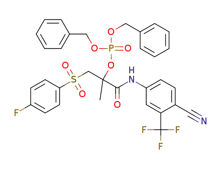 O-dibenzyl phosphoric acid ester of bicalutamide