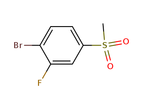 Benzene, 1-bromo-2-fluoro-4-(methylsulfonyl)-