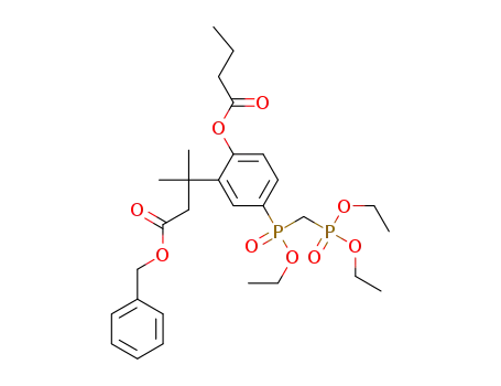 benzyl 3-(2-butyroxy-5-(ethoxy(diethylphosphonomethyl)phosphinoyl)phenyl)-3-methylbutanoate