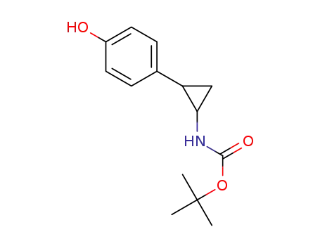 tert-butyl (trans)-2-(4-hydroxyphenyl)cyclopropylcarbamate