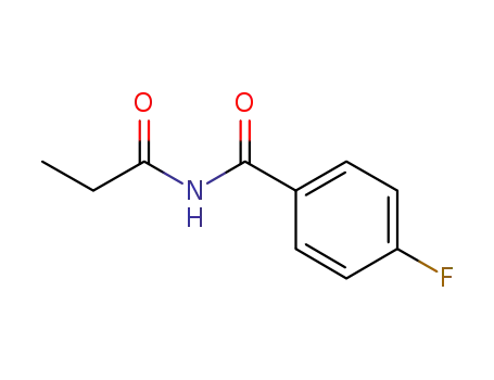 Molecular Structure of 1181384-63-3 (4-fluoro-N-propionyl-benzamide)