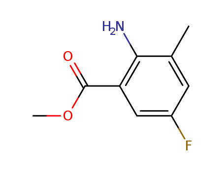 Benzoic acid, 2-amino-5-fluoro-3-methyl-, methyl ester cas no. 952479-98-0 98%