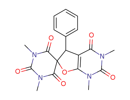 1,1',3,3'-tetramethyl-5-phenyl-1,5-dihydro-2H,2'H-spiro[furo[2,3-d]pyrimidine-6,5'-pyrimidine]-2,2',4,4',6'(1'H,3H,3'H)-pentaone