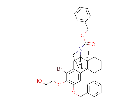 (4bS,8aS,9S)-benzyl 3-(benzyloxy)-1-bromo-2-(2-hydroxyethoxy)-6,7,8,8a,9,10-hexahydro-5H-9,4b-(epiminoethano)phenanthrene-11-carboxylate