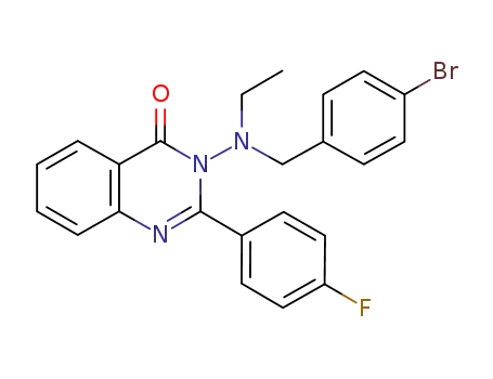 3-((4-bromobenzyl)(ethyl)amino)-2-(4-fluorophenyl)quinazolin-4(3H)-one