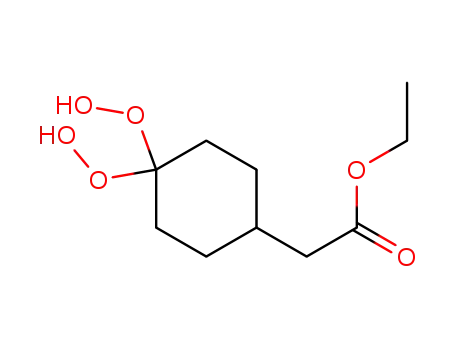 (4,4-bis-hydroperoxy-cyclohexyl)-acetic acid ethyl ester