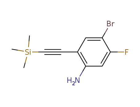 4-bromo-5-fluoro-2-[(trimethylsilyl)ethynyl]aniline