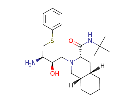 [3S-(3S,4aS,8aS,2'R,3'R)]-2-[3'-Amino-2'-hydroxy-4'-(phenyl)thio]butyldecahydroisoquinoline-3-N-t-butylcarboxamide