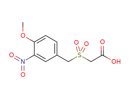Molecular Structure of 592542-51-3 (4-Methoxy-3-nitrobenzylsulfonylacetic acid)