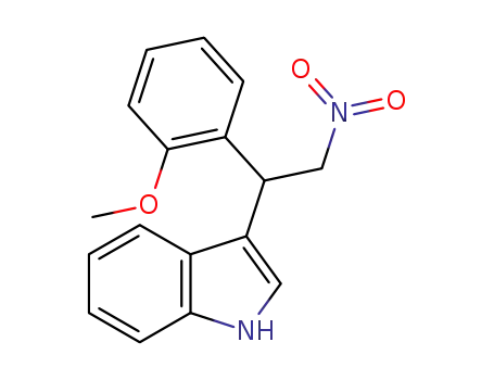 Molecular Structure of 879451-50-0 (3-[1-(2-METHOXYPHENYL)-2-NITROETHYL]-1H-INDOLE)