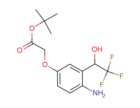 tert-butyl 2-[3-(2,2,2-trifluoro-1-hydroxyethyl)-4-aminophenoxy]acetate