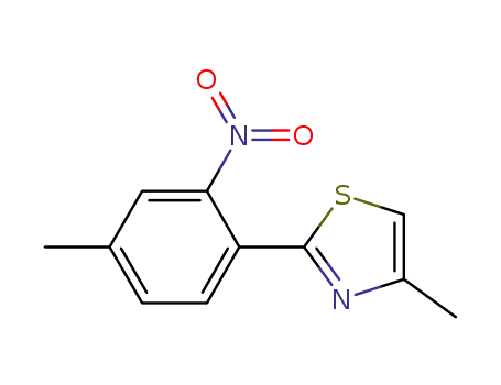 Thiazole, 4-methyl-2-(4-methyl-2-nitrophenyl)-
