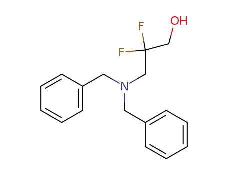 Molecular Structure of 890147-32-7 (3-(dibenzylamino)-2,2-difluoropropan-1-ol)