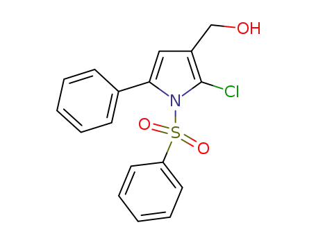 1H-Pyrrole-3-methanol, 2-chloro-5-phenyl-1-(phenylsulfonyl)-