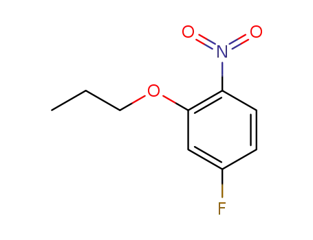 Molecular Structure of 28987-45-3 (4-Fluoro-1-nitro-2-propoxybenzene)