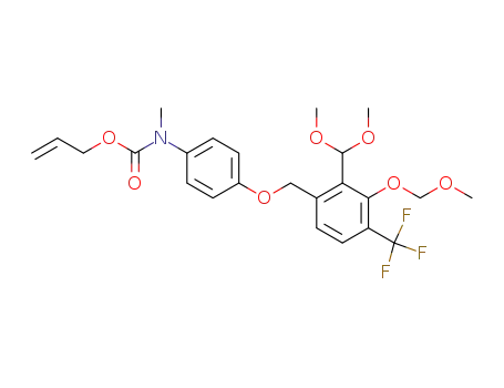 Carbamic acid,
[4-[[2-(dimethoxymethyl)-3-(methoxymethoxy)-4-(trifluoromethyl)phenyl]
methoxy]phenyl]methyl-, 2-propenyl ester