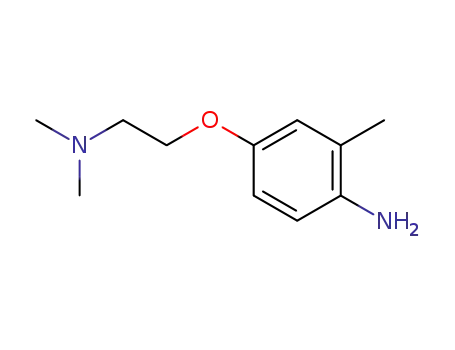 Molecular Structure of 163130-79-8 (Benzenamine, 4-[2-(dimethylamino)ethoxy]-2-methyl-)