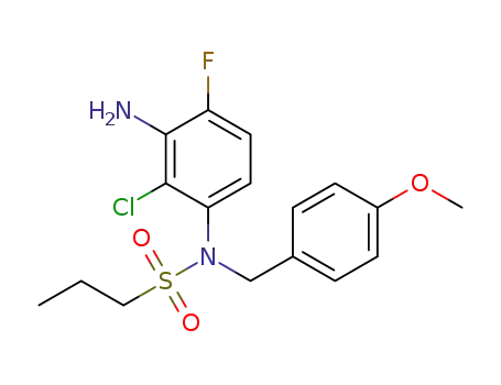 N-(3-amino-2-chloro-4-fluorophenyl)-N-(4-methoxybenzyl)propane-1-sulfonamide