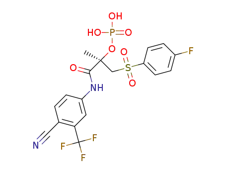Molecular Structure of 1226897-60-4 (phosphoric acid ester of (R)-bicalutamide)