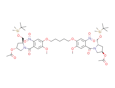 1,1'-[[(pentane-1,5-diyl)dioxy]bis[(2S,4R)-(5-methoxy-2-nitro-1,4-phenylene)carbonyl]]bis[2-(tert-butyldimethylsilyloxymethyl)-4-hydroxyacetylpyrrolidine]