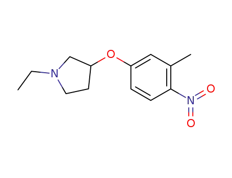 Molecular Structure of 1246532-41-1 (1-ethyl-3-(3-methyl-4-nitro-phenoxy)-pyrrolidine)