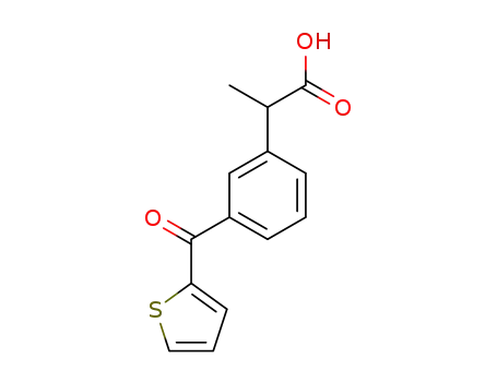 Molecular Structure of 52779-89-2 (2-[3-(thiophen-2-ylcarbonyl)phenyl]propanoic acid)