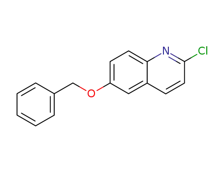 Molecular Structure of 623144-17-2 (Quinoline, 2-chloro-6-(phenylmethoxy)-)
