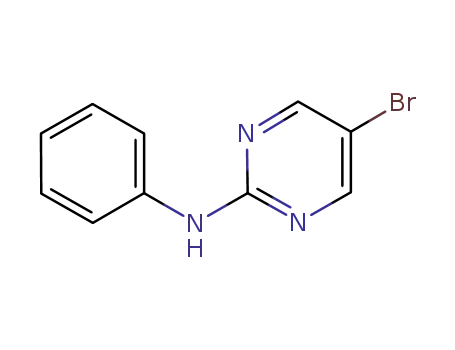 Molecular Structure of 886365-88-4 ((5-BROMO-PYRIMIDIN-2-YL)-PHENYL-AMINE)