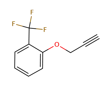 Molecular Structure of 890839-62-0 (1-(prop-2-yn-1-yloxy)-2-(trifluoromethyl)benzene)