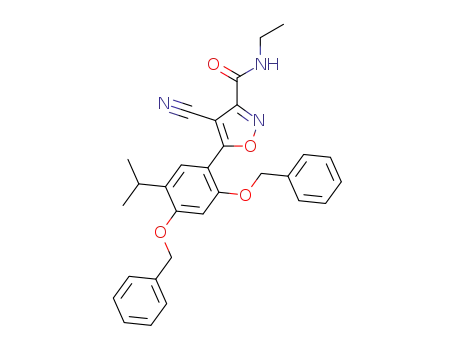 5-(2,4-bis(benzyloxy)-5-isopropylphenyl)-4-cyano-N-ethylisoxazole-3-carboxamide