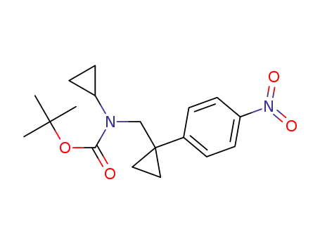 tert-butyl cyclopropyl((1-(4-nitrophenyl)cyclopropyl)methyl)carbamate