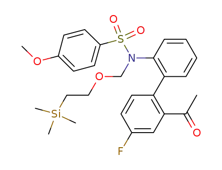 N-(2'-acetyl-4'-fluoro-1,1'-biphenyl-2-yl)-4-methoxy-N-{[2-(trimethylsilyl)ethoxy]methyl}benzenesulfonamide