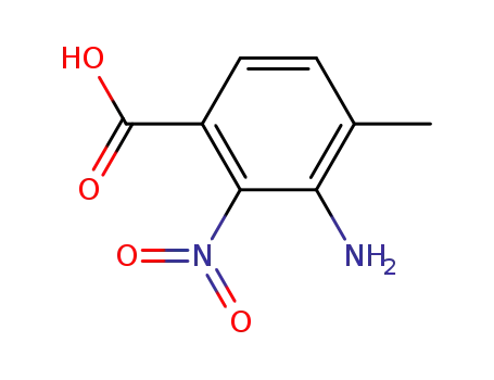 Molecular Structure of 37901-90-9 (2-NITRO-3-AMINO-4-METHYLBENZOIC ACID)