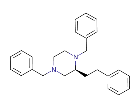 Piperazine, 2-(2-phenylethyl)-1,4-bis(phenylmethyl)-, (2S)-