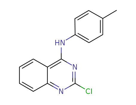 Molecular Structure of 827030-39-7 (4-Quinazolinamine, 2-chloro-N-(4-methylphenyl)-)