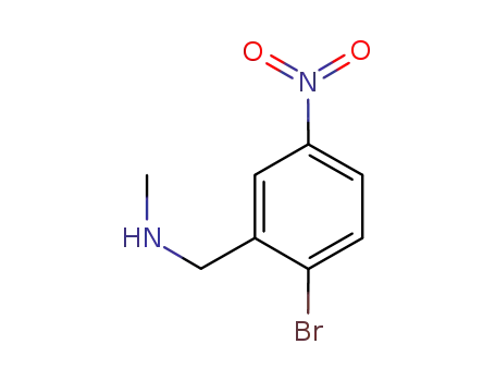 Molecular Structure of 1037082-28-2 (1-(2-bromo-5-nitrophenyl)-N-methylmethanamine)