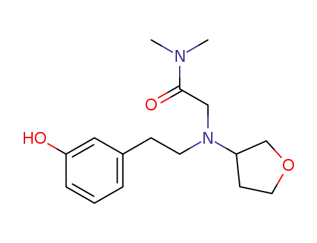 2-[[2-(3-hydroxy-phenyl)-ethyl]-(tetrahydrofuran-3-yl)amino]-N,N-dimethyl-acetamide
