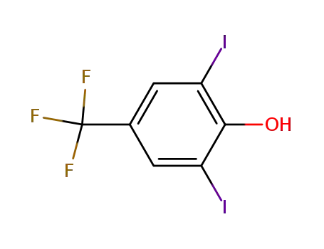 Molecular Structure of 169255-50-9 (Phenol, 2,6-diiodo-4-(trifluoromethyl)-)
